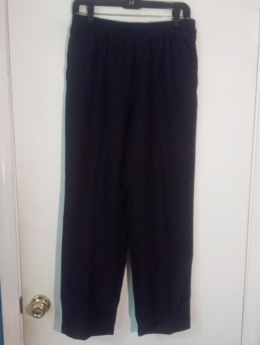 * Alfred Dunner Black Casual Elastic-Waist Pants 8P 8 Petite NWT $40